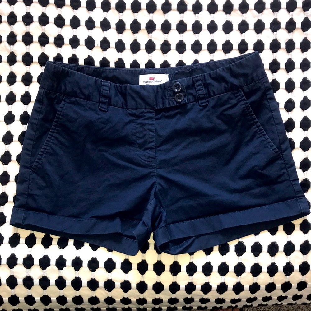 Vinyard Vines Dayboat Navy Blue Shorts sz 2